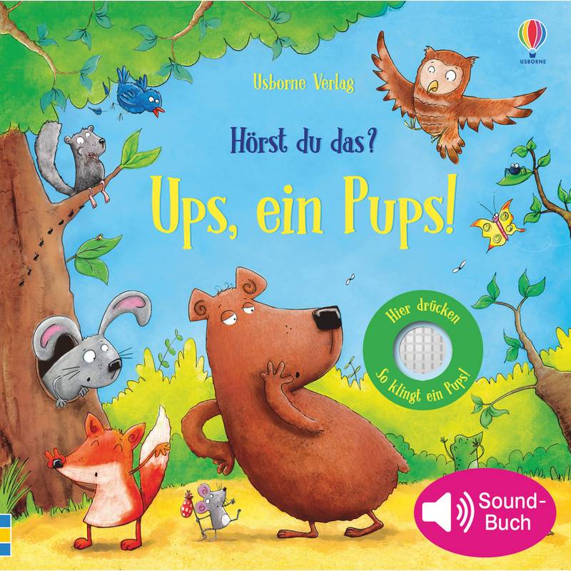 Hörst Du Das? Ups, Ein Pups!, M. Soundeffekten - Sam Taplin, Pappband von Usborne Verlag