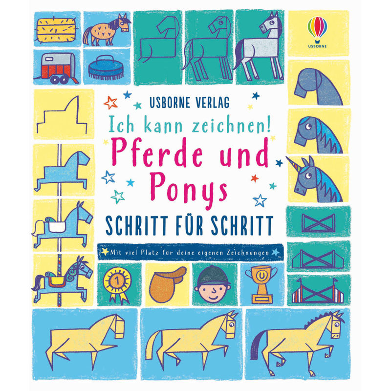 Ich Kann Zeichnen! Pferde Und Ponys - Fiona Watt, Kartoniert (TB) von Usborne Verlag