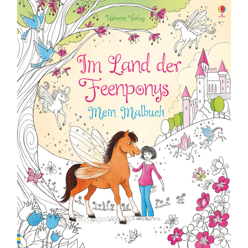 Im Land Der Feenponys: Mein Malbuch - Lesley Sims, Zanna Davidson, Kartoniert (TB) von Usborne Verlag