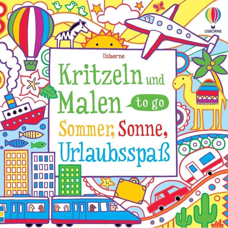 Kritzeln Und Malen To Go - James Maclaine, Lucy Bowman, Kartoniert (TB) von Usborne Verlag