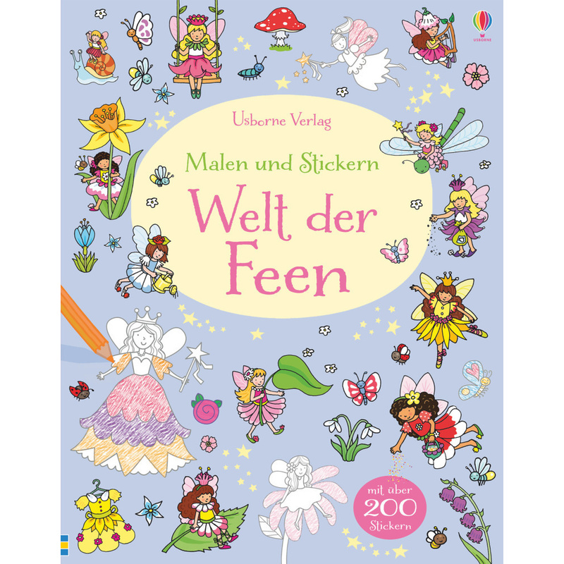 Malen Und Stickern: Welt Der Feen - Jessica Greenwell, Kartoniert (TB) von Usborne Verlag