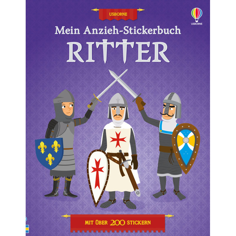 Mein Anzieh-Stickerbuch: Ritter - Katie Davies, Kartoniert (TB) von Usborne Verlag