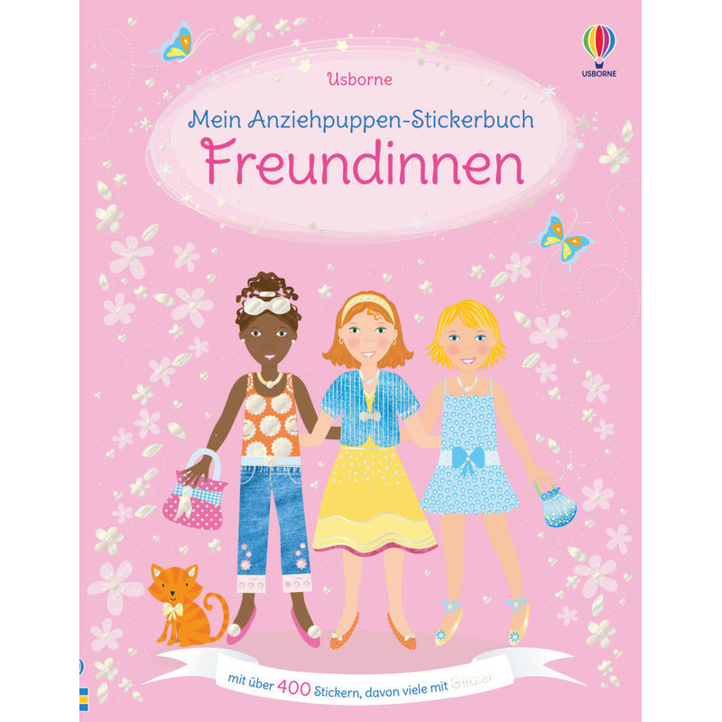Mein Anziehpuppen-Stickerbuch: Freundinnen - Fiona Watt, Taschenbuch von Usborne Verlag