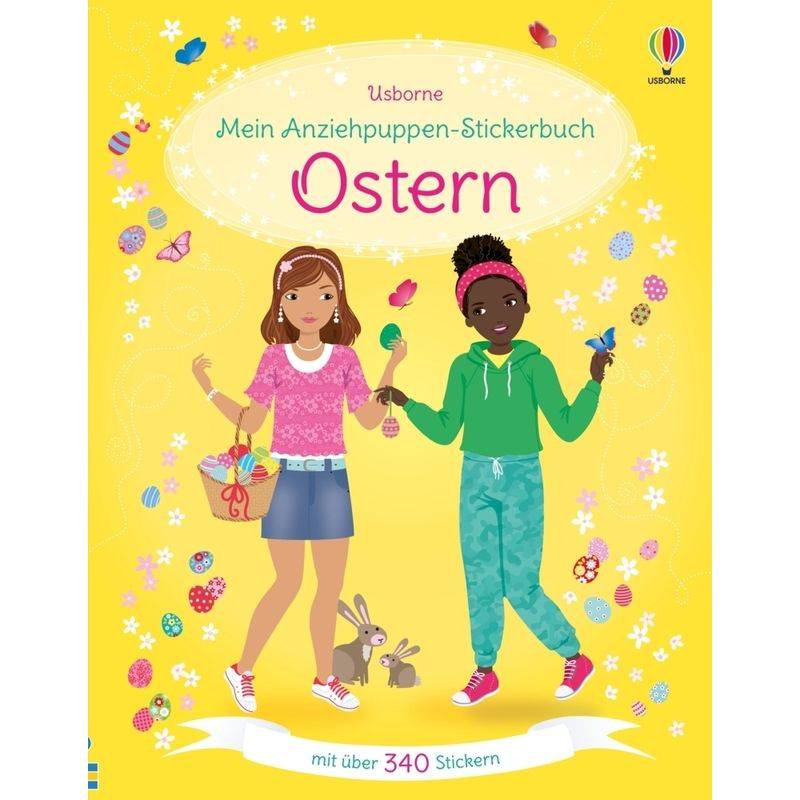 Mein Anziehpuppen-Stickerbuch: Ostern - Fiona Watt, Kartoniert (TB) von Usborne Verlag