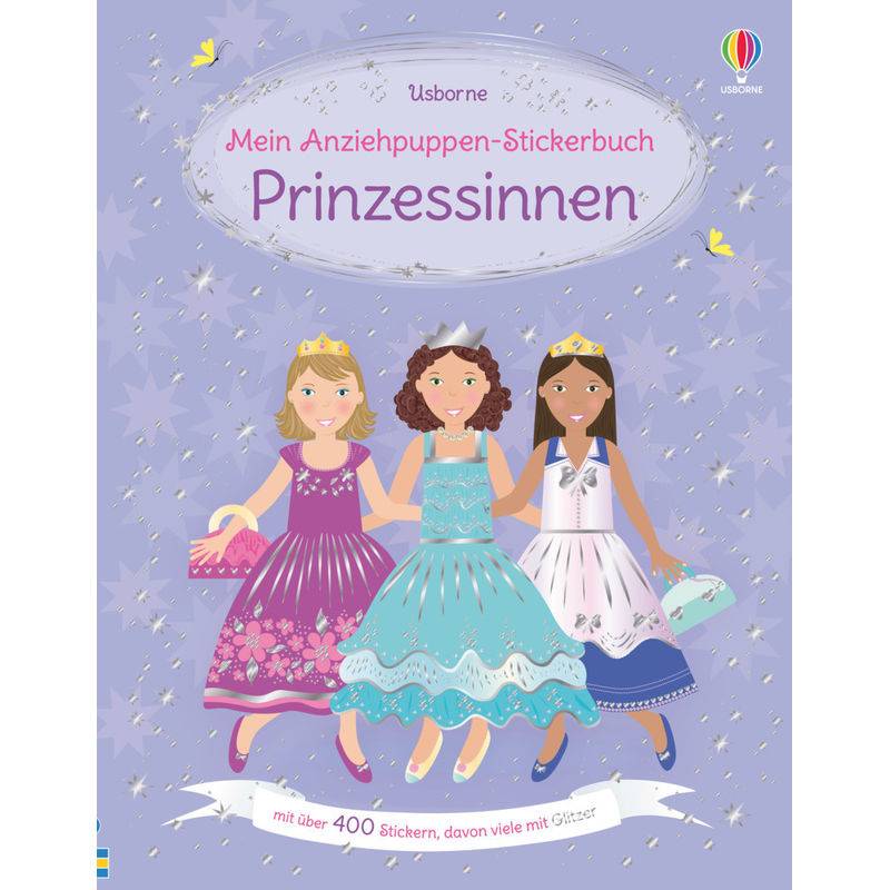Mein Anziehpuppen-Stickerbuch: Prinzessinnen - Fiona Watt, Kartoniert (TB) von Usborne Verlag
