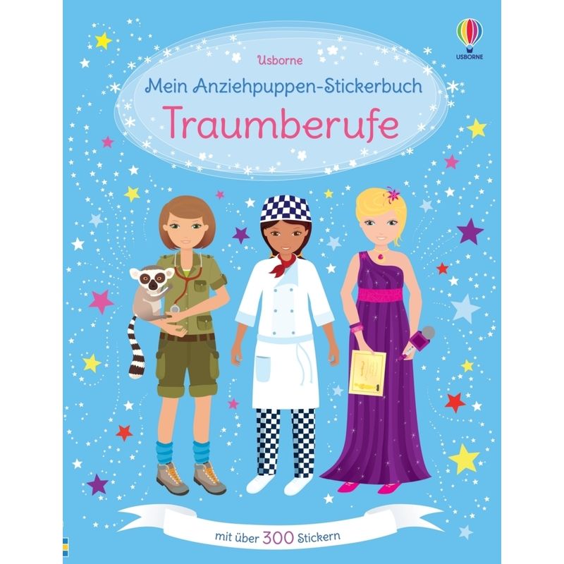 Mein Anziehpuppen-Stickerbuch: Traumberufe - Emily Bone, Kartoniert (TB) von Usborne Verlag