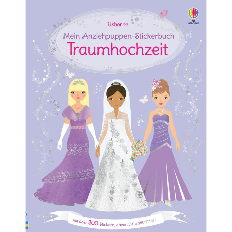 Mein Anziehpuppen-Stickerbuch: Traumhochzeit - Fiona Watt, Kartoniert (TB) von Usborne Verlag