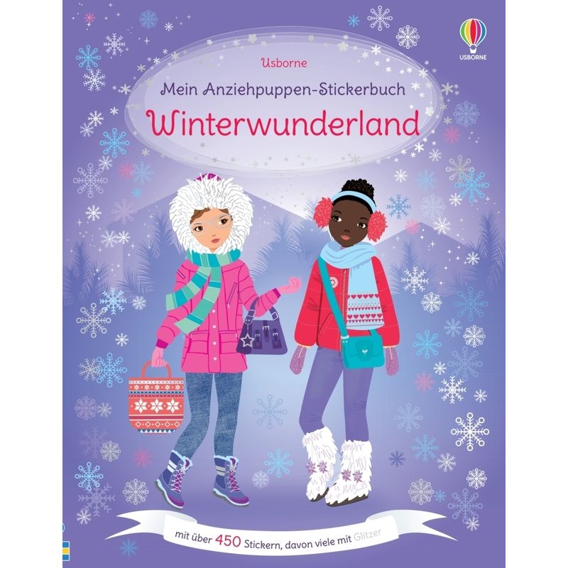 Mein Anziehpuppen-Stickerbuch: Winterwunderland - Fiona Watt, Kartoniert (TB) von Usborne Verlag