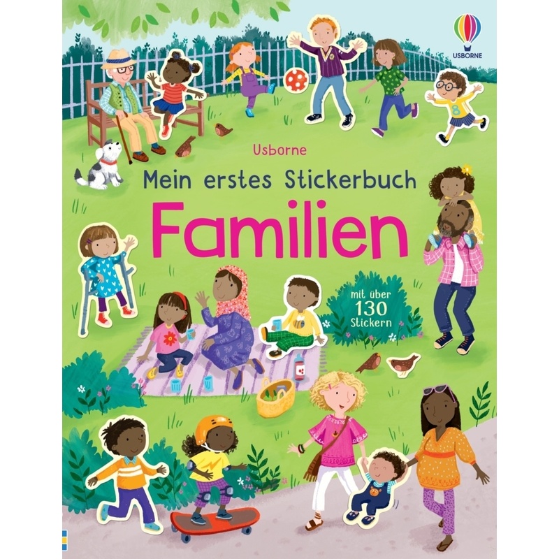 Mein Erstes Stickerbuch: Familien, Kartoniert (TB) von Usborne Verlag