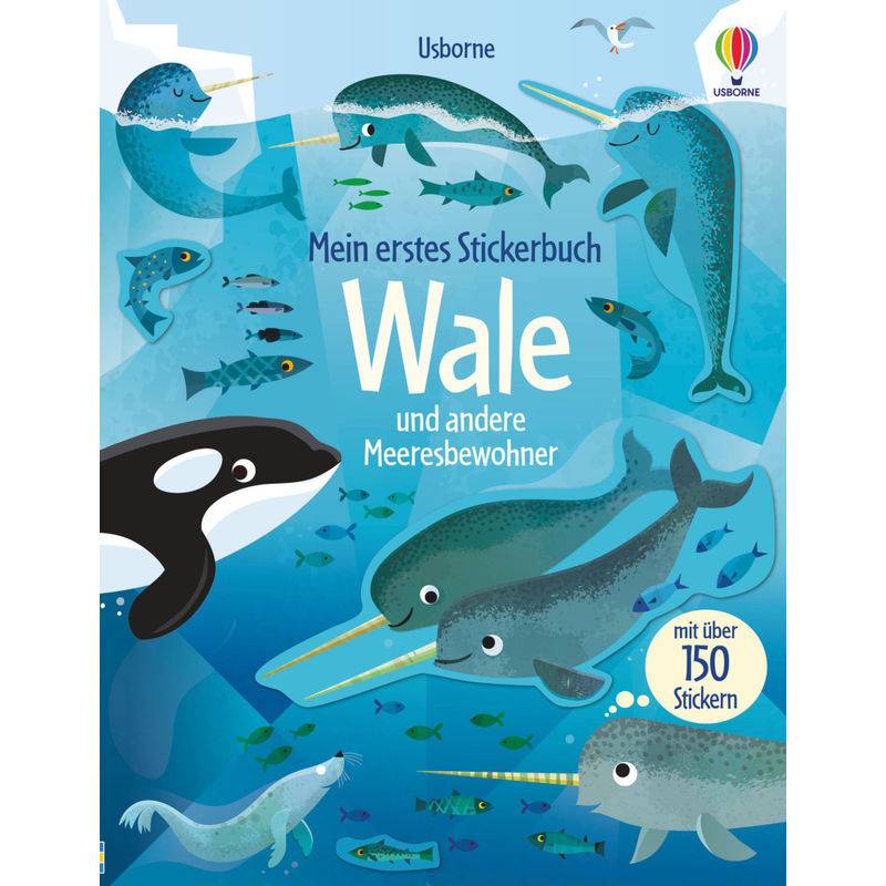 Mein Erstes Stickerbuch: Wale Und Andere Meeresbewohner - Holly Bathie, Kartoniert (TB) von Usborne Verlag