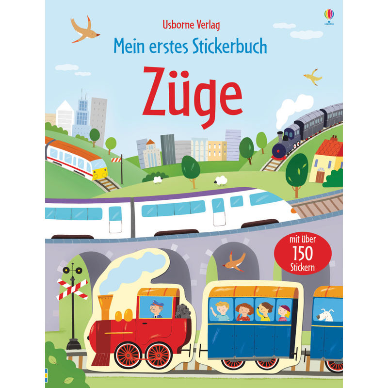 Mein Erstes Stickerbuch: Züge - Sam Taplin, Kartoniert (TB) von Usborne Verlag