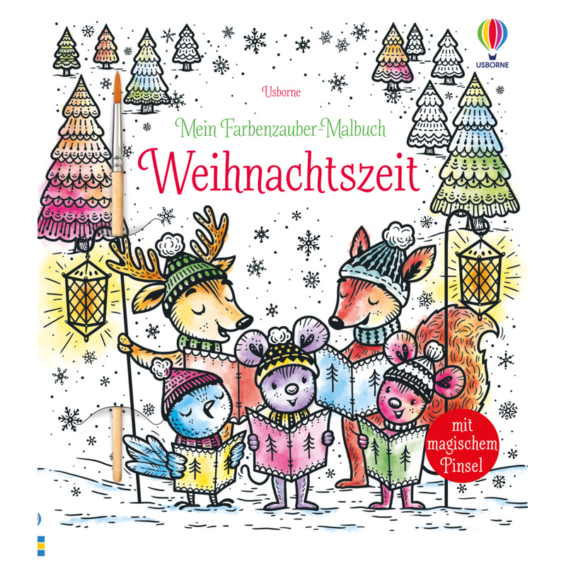 Meine Farbenzauber-Malbücher / Mein Farbenzauber-Malbuch: Weihnachtszeit - Fiona Watt, Taschenbuch von Usborne Verlag