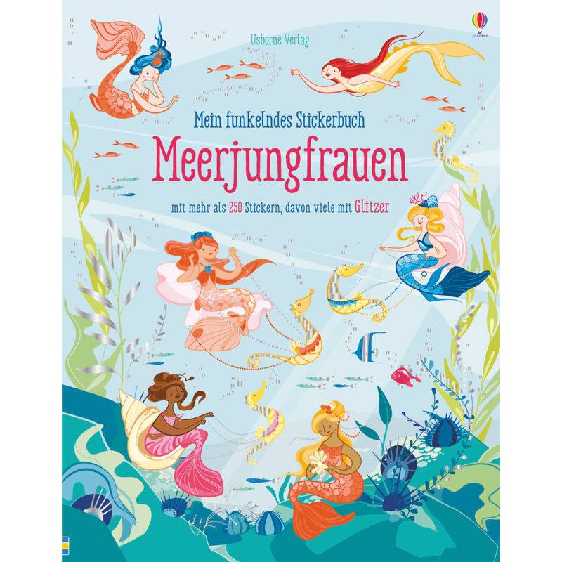 Mein Funkelndes Stickerbuch: Meerjungfrauen - Fiona Watt, Kartoniert (TB) von Usborne Verlag