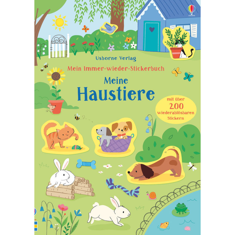 Mein Immer-Wieder-Stickerbuch: Meine Haustiere - Hannah Watson, Kartoniert (TB) von Usborne Verlag