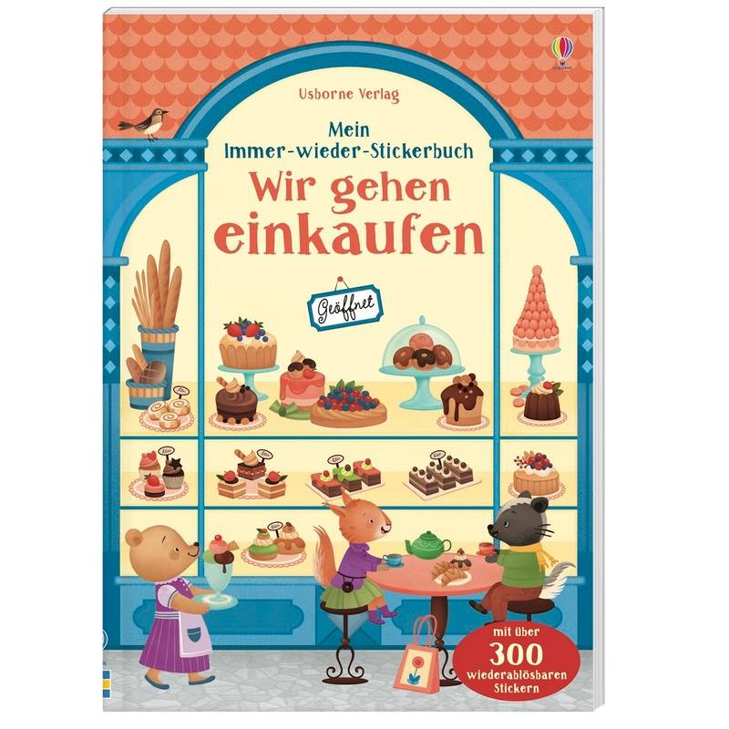 Mein Immer-Wieder-Stickerbuch: Wir Gehen Einkaufen - Abigail Wheatley, Kartoniert (TB) von Usborne Verlag