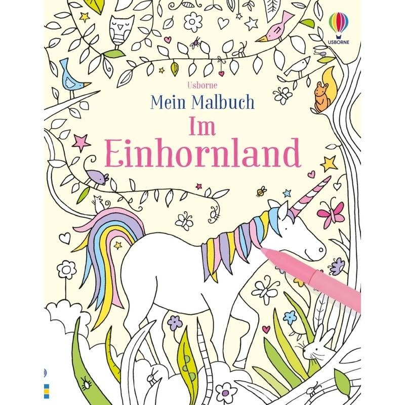Mein Malbuch: Im Einhornland - Kirsteen Robson, Kartoniert (TB) von Usborne Verlag