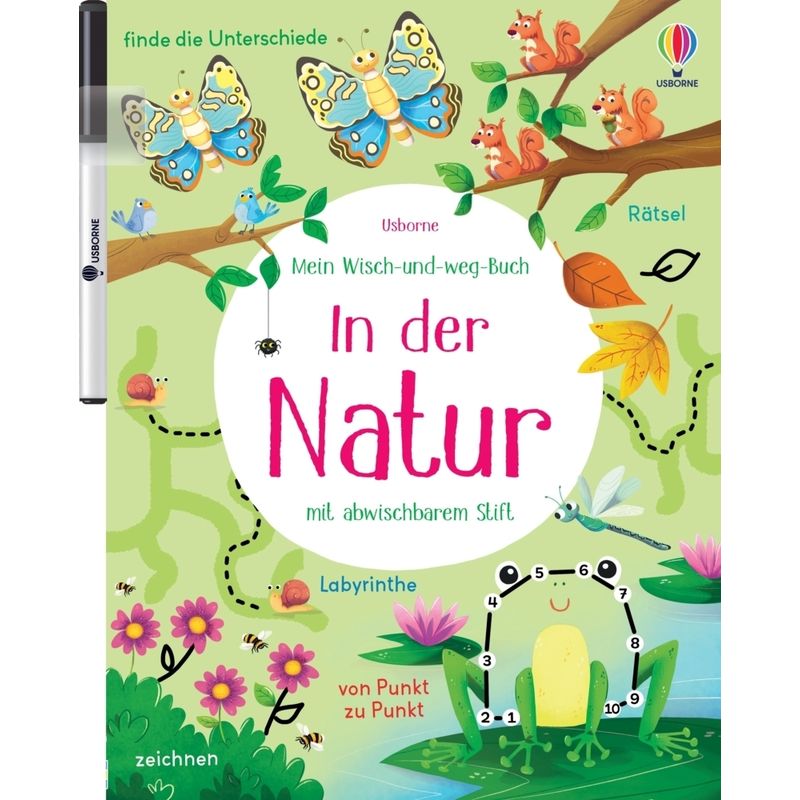Mein Wisch-Und-Weg-Buch: In Der Natur, Kartoniert (TB) von Usborne Verlag