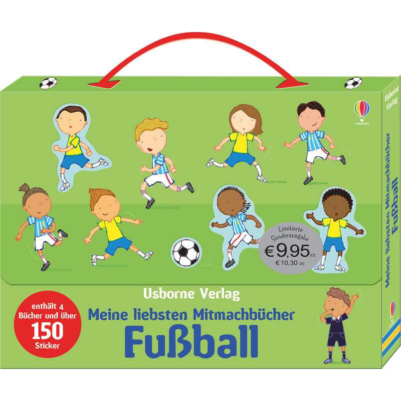 Meine Liebsten Mitmachbücher: Fußball, 4 Bde., Kartoniert (TB) von Usborne Verlag