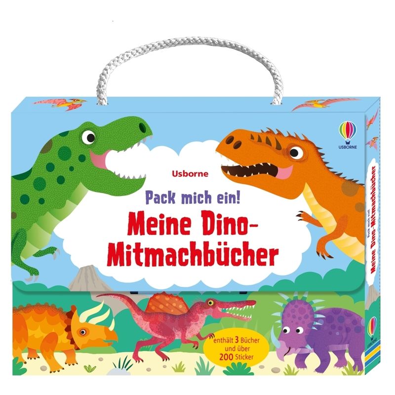 Pack Mich Ein! Meine Dino-Mitmachbücher, Kartoniert (TB) von Usborne Verlag