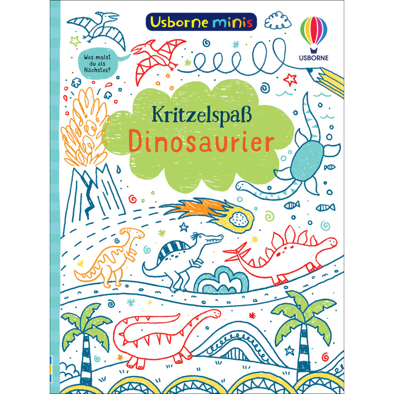 Usborne Minis: Kritzelspaß Dinosaurier - Simon Tudhope, Kartoniert (TB) von Usborne Verlag