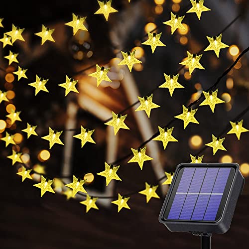 Useber Solar Lichterkette Aussen, 50LED Lichterkette Außen Solar,8 Modi und Wasserdicht Outdoor Lichterkette für Balkon,Garten,Bäume,Hochzeiten,Partys,Terrasse (Stern) von Useber