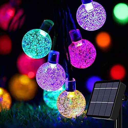 Useber Solar Lichterkette Aussen 50LED Lichterkette Außen/Innen,8 Modi und Wasserdicht Outdoor Lichterkette für Balkon,Garten,Bäume,Hochzeiten,Partys,Terrasse(Bunt) von Useber