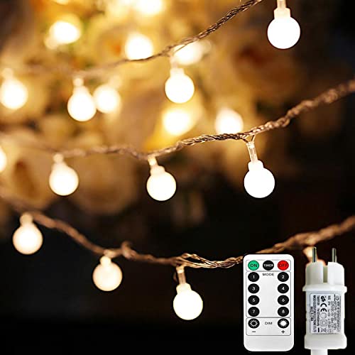 Useber Lichterkette Kugel, 8 Modi mit Fernbedienung,Lichterkette Außen/Innen mit Stecker, für Kinderzimmer,Garten,Party Deko,Balkon,Weihnachtsbeleuchtung Useber Lichterkette Kugel, 8 Modi mit Fernbedienung,Lichterkette Außen/Innen mit Stecker, für Kinderzimmer,Garten,Party Deko,Balkon,Weihnachtsbeleuchtung von Useber
