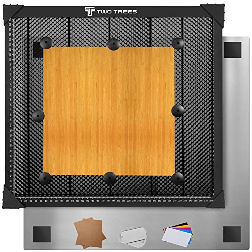 Laser Wabentisch, 430x400x22mm Laser Honeycomb Arbeitstisch für CO2 Laser Graviermaschine, Honeycomb Table mit Aluminiumplatte Und Gravurmaterialien（Verfügbare Größe 350 x 380 mm） von Usongshine