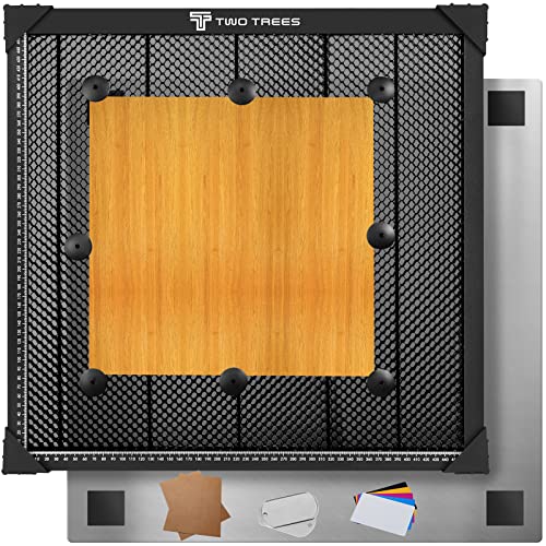 Laser Wabentisch, 500x500x22mm Laser Honeycomb Arbeitstisch für CO2 Laser Graviermaschine mit Aluminiumplatte Und Gravurmaterialien（Verfügbare Größe 460 x 460 mm） von Usongshine