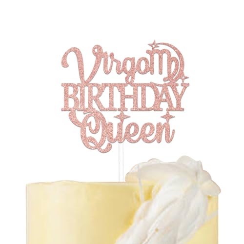 Jungfrau Geburtstag Königin Tortenaufsatz Jungfrau Mädchen Geburtstag Kuchen Dekoration Big Virgo Energie Cake Topper Rose Gold Glitzer Jungfrau Geburtstag Königin Tortenaufsatz Jungfrau Mädchen Geburtstag Kuchen Dekoration Big Virgo Energie Cake Topper Rose Gold Glitzer von Usumz