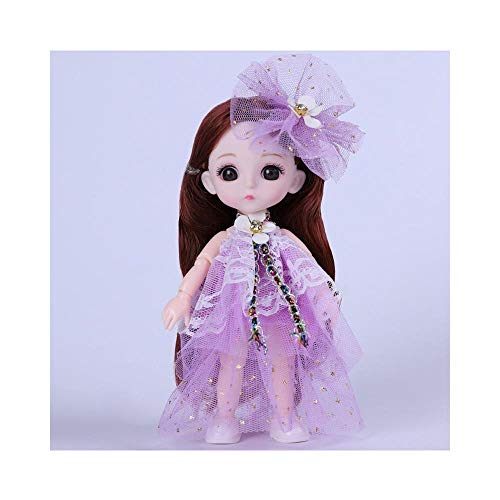 Uteruik 15,2 cm große BJD-Puppe mit antiker Cheongsam-Kleidung, chinesisches Kostüm, Kinder, Feiertag, Geburtstag, Geschenk (#B) von Uteruik