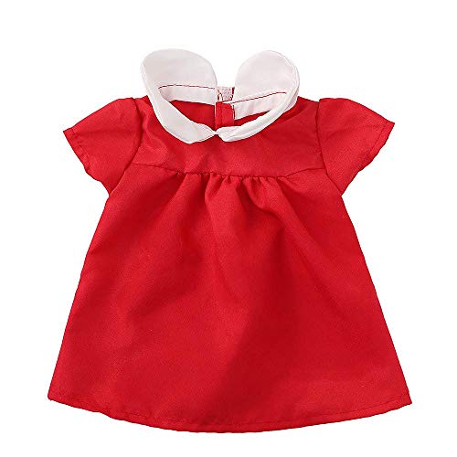 Uteruik 46 cm große Puppe, rotes Kleid, Kleidung, legere Outfits, Kostüm-Zubehör, 1 Stück Uteruik 46 cm große Puppe, rotes Kleid, Kleidung, legere Outfits, Kostüm-Zubehör, 1 Stück von Uteruik