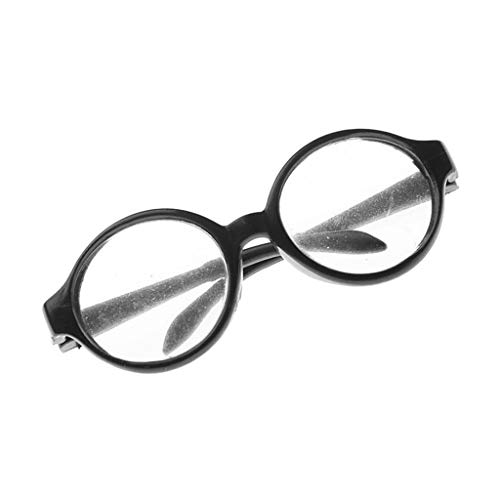Uteruik Brille mit rundem Rahmen, 46 cm, Schwarz von Uteruik