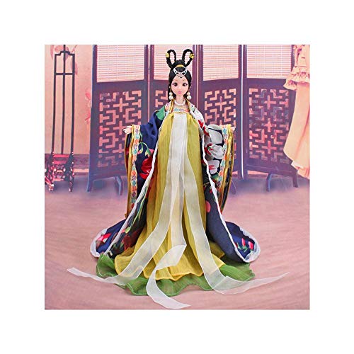 Uteruik Chinesische Antike Puppe Kleid Kleidung für 12 Gelenke Fee Puppe Orientalische Puppe Spielzeug Dekoration für Mädchen Geburtstagsgeschenk (#A) von Uteruik