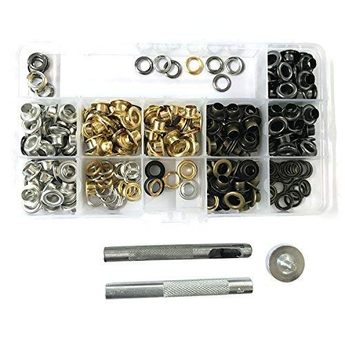 Uteruik Eyelets Grommet Kit 4mm, mit 3 Sätzen Fixierwerkzeug für Kleidung, Bekleidung, Leder, Canvas, Schuh, Self Backing, Heimgebrauch, 100 STK Uteruik Eyelets Grommet Kit 4mm, mit 3 Sätzen Fixierwerkzeug für Kleidung, Bekleidung, Leder, Canvas, Schuh, Self Backing, Heimgebrauch, 100 STK von Uteruik