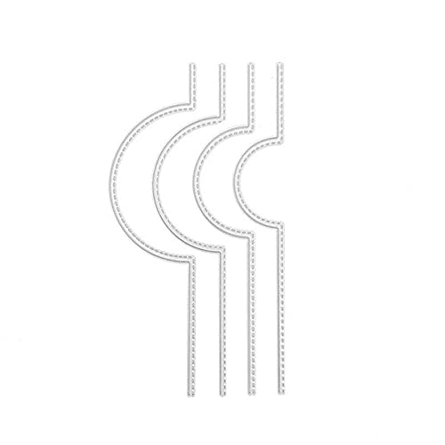 Uteruik Halbkreis-Stanzformen, Schablonen, Metallschablonen, Prägewerkzeug für DIY Kartengestaltung, Scrapbooking, Fotoalbum Uteruik Halbkreis-Stanzformen, Schablonen, Metallschablonen, Prägewerkzeug für DIY Kartengestaltung, Scrapbooking, Fotoalbum von Uteruik