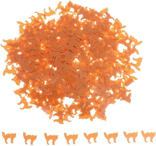 Uteruik Halloween-Katzen-Konfetti-Tischstreuung, DIY-Halloween-Dekoration, Streu-Partyzubehör, 1 Packung Uteruik Halloween-Katzen-Konfetti-Tischstreuung, DIY-Halloween-Dekoration, Streu-Partyzubehör, 1 Packung von Uteruik