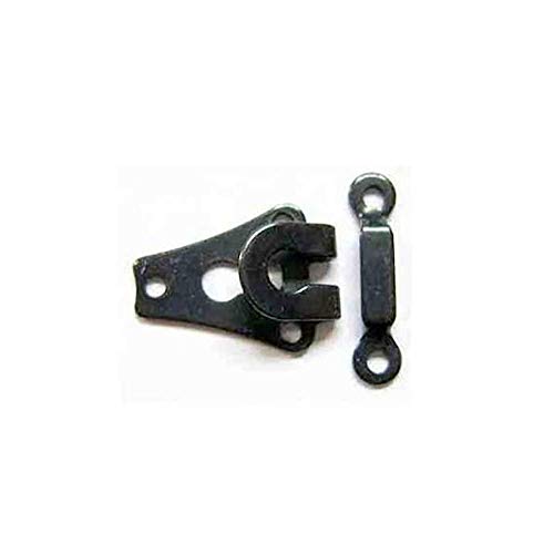 Uteruik Hosenhaken und Stangenverschluss, Hosenbundverlängerung für Hosen, Röcke, DIY-Projekt, 9 mm, 2 Sets (schwarz) von Uteruik