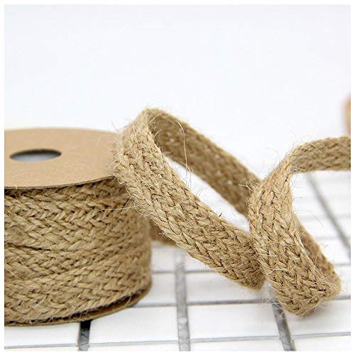 Uteruik Jute-Seil, geflochten, Juteband, für Geschenkverpackungen, Hochzeit, Event, Party und Heimdekoration, 1,8 cm x 10 m Uteruik Jute-Seil, geflochten, Juteband, für Geschenkverpackungen, Hochzeit, Event, Party und Heimdekoration, 1,8 cm x 10 m von Uteruik