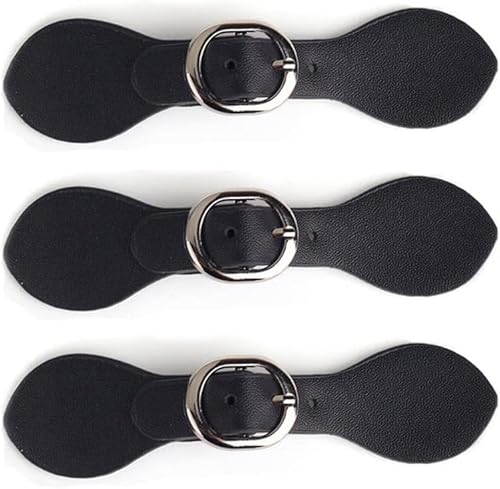 Uteruik Leder-Verschluss, Clip, Metallschnalle für Kleidung, Jacke, Mantel, handgefertigt, Nähzubehör, 3 Stück (#B) von Uteruik