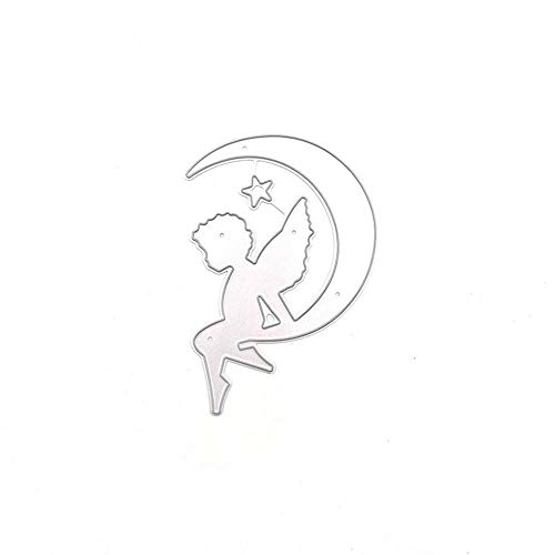 Uteruik Metall-Stanzformen Engel Mond Prägeschablonen Vorlage Formen für Kartenherstellung Scrapbooking DIY Album Papier Uteruik Metall-Stanzformen Engel Mond Prägeschablonen Vorlage Formen für Kartenherstellung Scrapbooking DIY Album Papier von Uteruik