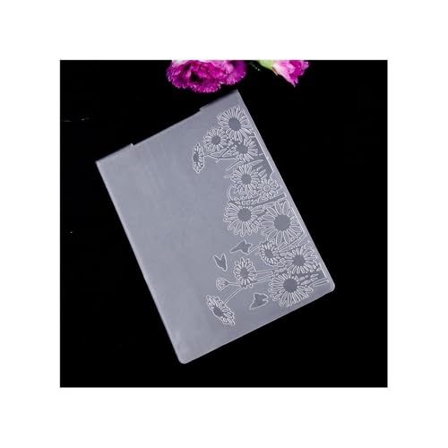 Uteruik Prägefolder-Schablone aus Kunststoff – Schmetterlings-Blumen-Muster, DIY-Prägefolder-Schablone für Scrapbooking, Fotoalbum, Karten, Papierbasteln von Uteruik