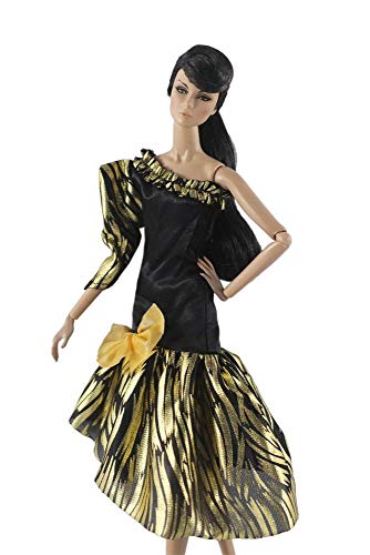 Uteruik Puppe Schulterfreies Kleid Kleidung für 11,5 Zoll Mädchen Puppe Causal Outfits Kostüm Zubehör Geburtstagsgeschenk (#B) von Uteruik