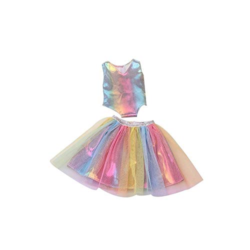 Uteruik Puppen-Regenbogen Rock Set Kleidung für 46 cm amerikanische Puppen Casual Outfits – Body, Rock, Kostüm, Zubehör, Spielzeug Uteruik Puppen-Regenbogen Rock Set Kleidung für 46 cm amerikanische Puppen Casual Outfits – Body, Rock, Kostüm, Zubehör, Spielzeug von Uteruik