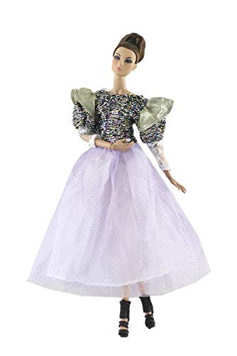 Uteruik Puppenkleid Kleidung für 11,5 Zoll Mädchen Puppe Abend Party Kleider Outfits Kostüm Zubehör Geburtstagsgeschenk (#A) von Uteruik
