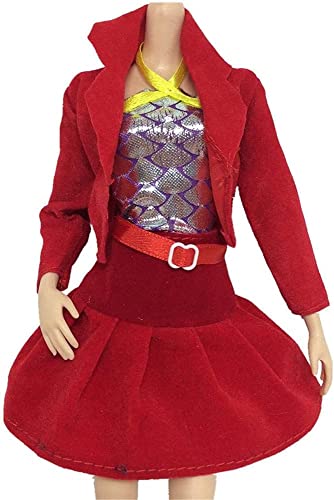 Uteruik Puppenkleidung, Freizeitkleider, Kostüm-Outfits, 3-teiliges Set, Rock, Kleider, Kostüm, Kleidung, Zubehör für 29,1 cm Puppe (keine Puppe im Lieferumfang enthalten) von Uteruik
