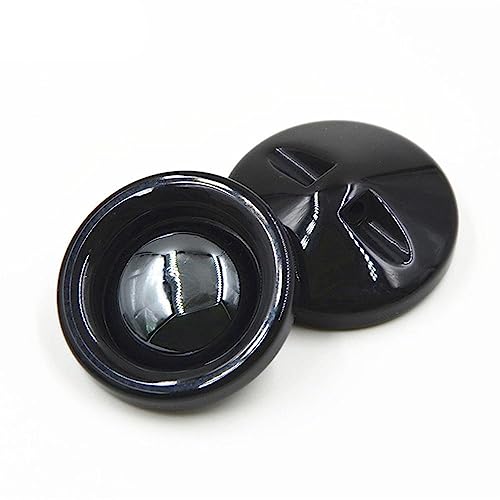 Uteruik Runde Kunstharzknöpfe zum Nähen von Knöpfen, schwarz, Anzug, Mantel, Knöpfe für Kleidung, Kleidertaschen, Hochzeitskleid, Partydekoration, 25 mm, 10 Stück Uteruik Runde Kunstharzknöpfe zum Nähen von Knöpfen, schwarz, Anzug, Mantel, Knöpfe für Kleidung, Kleidertaschen, Hochzeitskleid, Partydekoration, 25 mm, 10 Stück von Uteruik