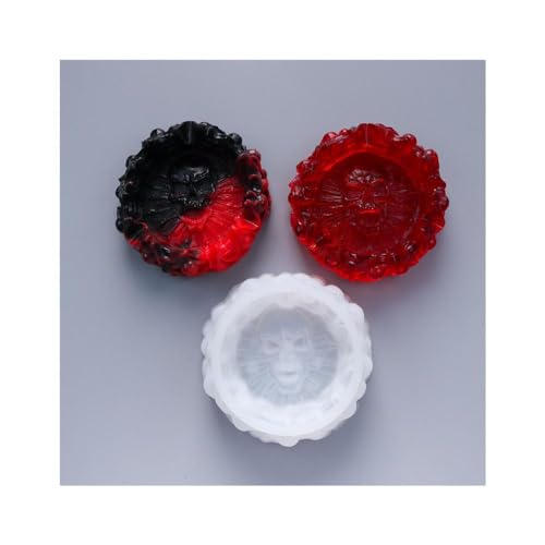 Uteruik Silikonharz-Aschenbecher-Formen in Totenkopf-Form, Epoxidharz, Gießformen für die Herstellung von Kunstharz, Handwerk, Dekoration Uteruik Silikonharz-Aschenbecher-Formen in Totenkopf-Form, Epoxidharz, Gießformen für die Herstellung von Kunstharz, Handwerk, Dekoration von Uteruik