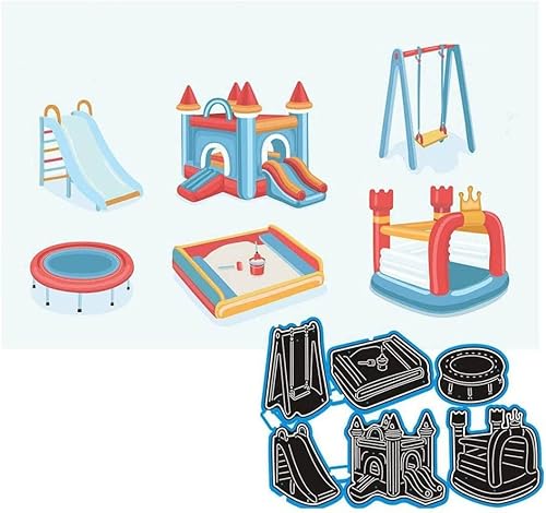 Uteruik Spielplatz-Stanzformen, Scrapbooking, Prägeschablonen, Stanzschablone, für Kartenherstellung, DIY, Bastelwerkzeug von Uteruik