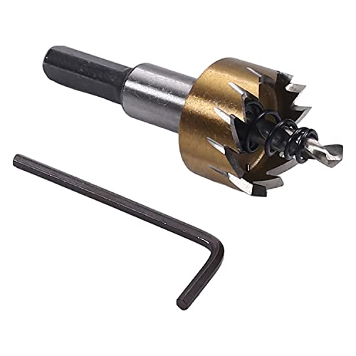 Toolmart Hartmetall-Lochsäge, 24 mm Hochgeschwindigkeitsstahl-Lochsägen-Bits für Edelstahl, Aluminiumlegierung, Kunststoff und Holz Toolmart Hartmetall-Lochsäge, 24 mm Hochgeschwindigkeitsstahl-Lochsägen-Bits für Edelstahl, Aluminiumlegierung, Kunststoff und Holz von Utoolmart